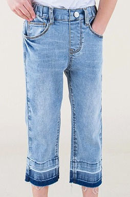 Capri with Raw Hemming