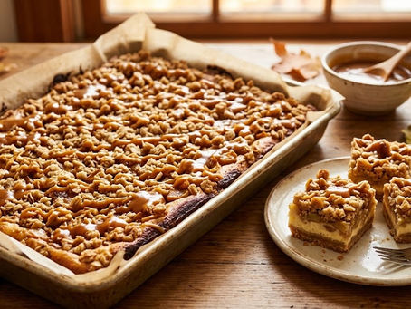 Caramel Apple Cheesecake Bars
