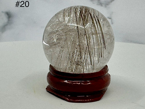 Rutilated Quartz Sphere