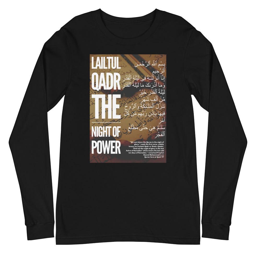 Night of Power, Quran, Islam - Unisex Long Sleeve Tee