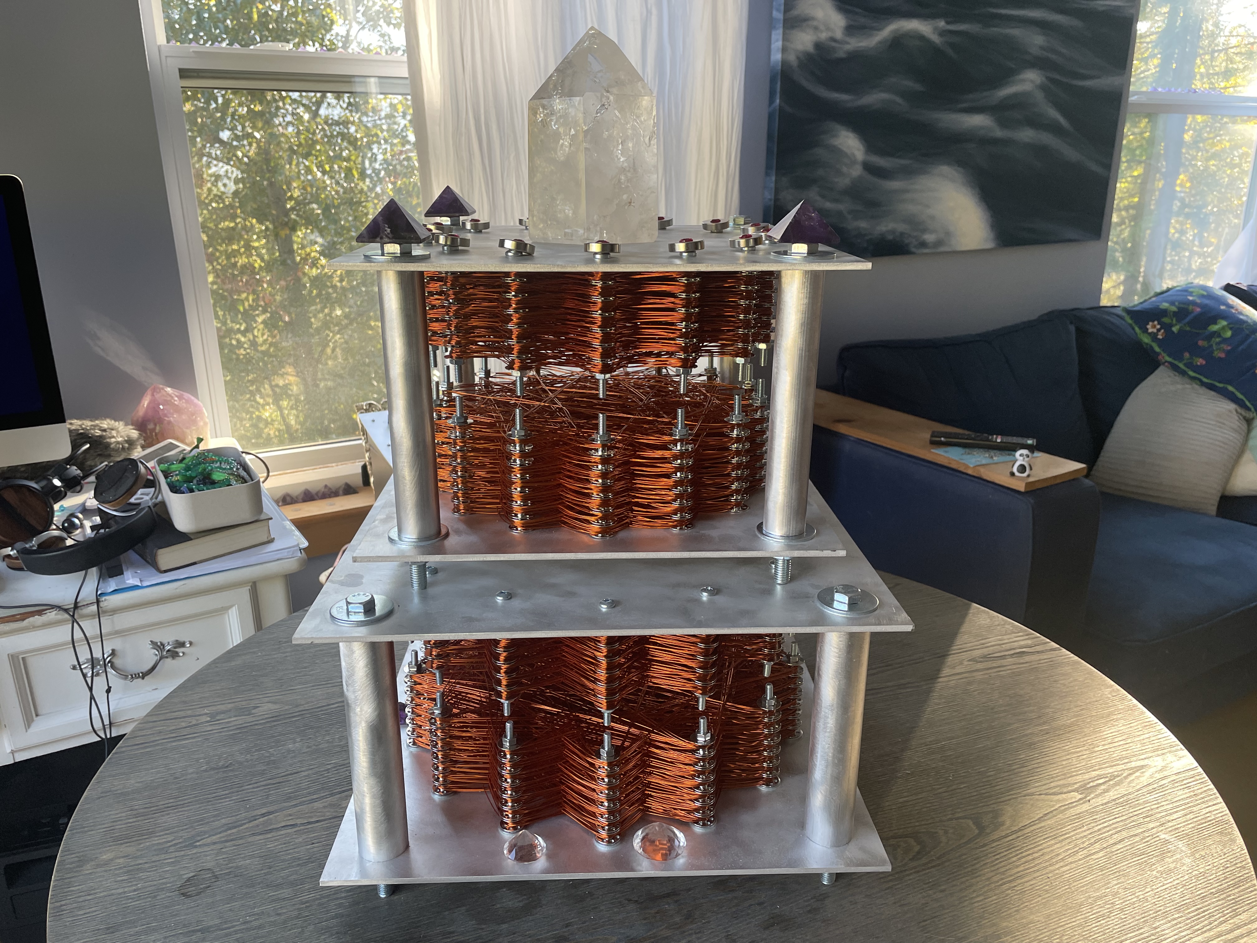 The Castle 14", 17" and 24" Cube Aluminum detail