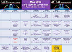 Astral Calendar May 2013