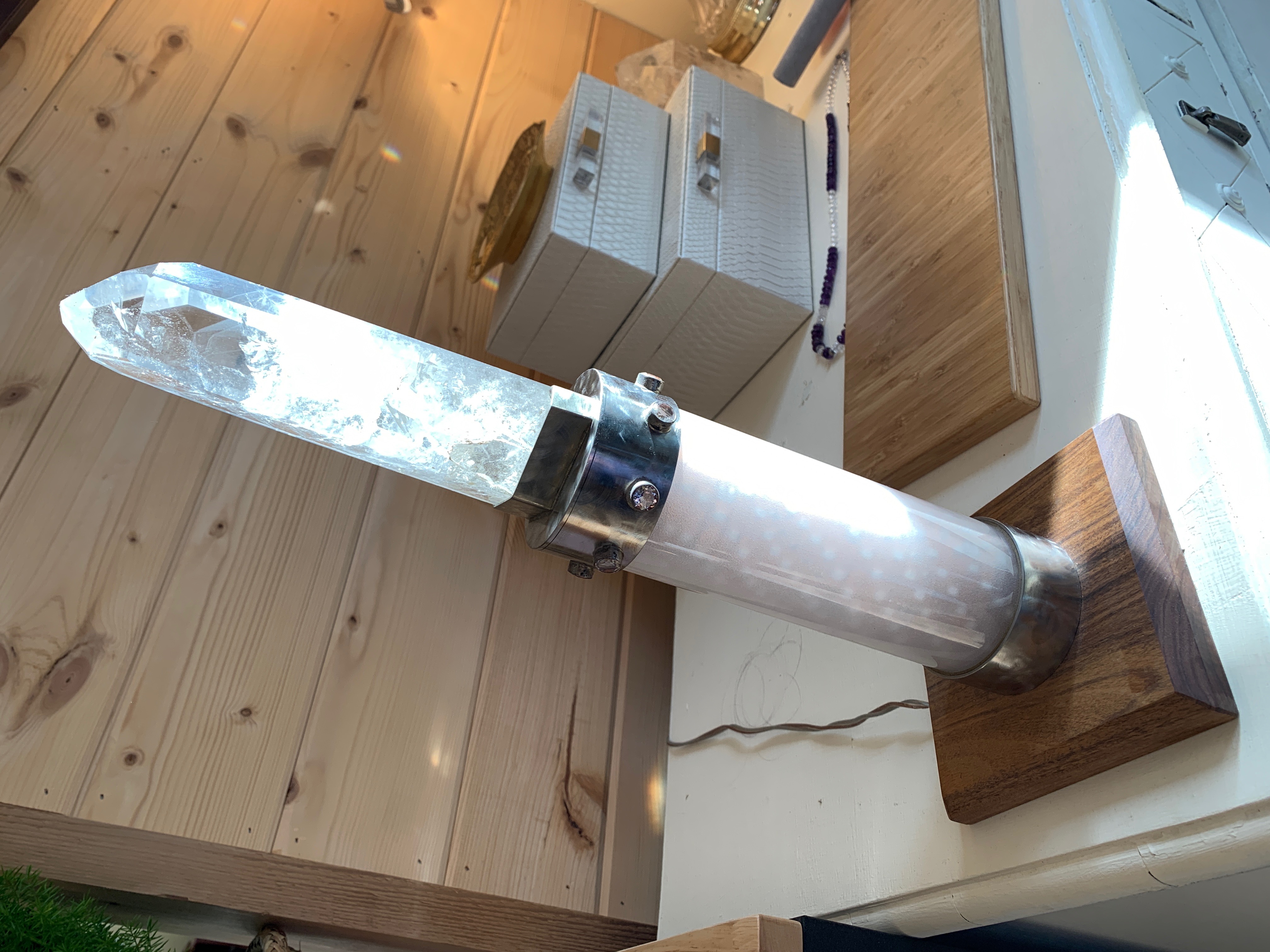 Standing Quartz Wand detail