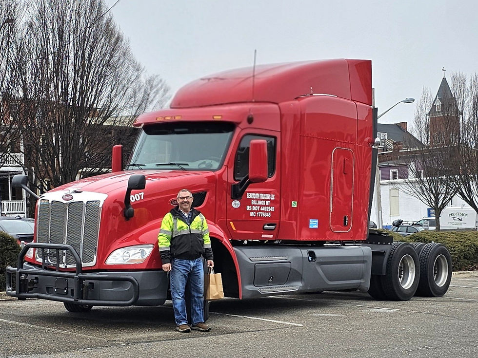 Beartooth Dispatch Owner-Operator with his rig