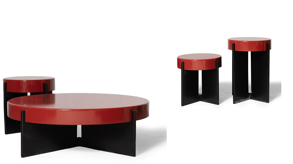 Küçük resim: Vişne 3'lü Sehpa Set