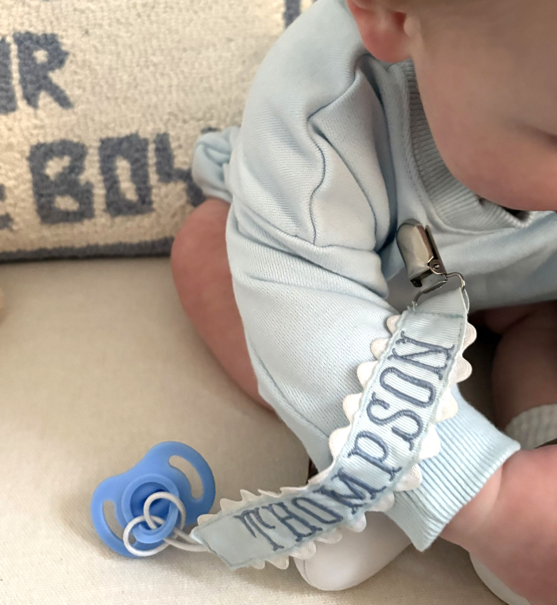 Rick Rack Paci Clip