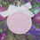Thumbnail: Pink Personalized Newborn Stats Embroidery Hoop Ornament
