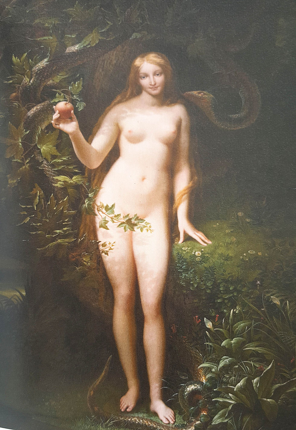 Eve tentée par le serpent