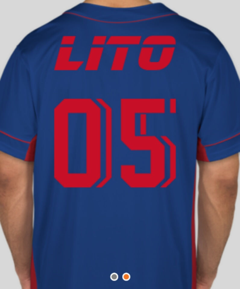 Thumbnail: Lito Attire Custom Baseball Jersey 