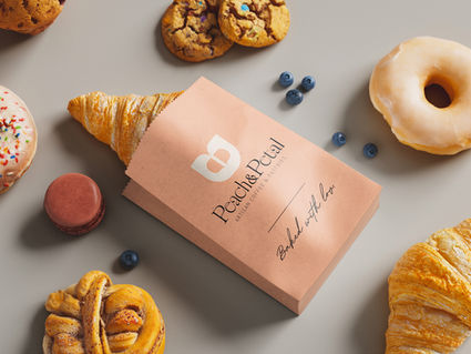 Peach & Petal Pastry packaging 