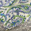 Thumbnail: Runner- 51" Quilted JULIET (Blue & Green Scrollwork)