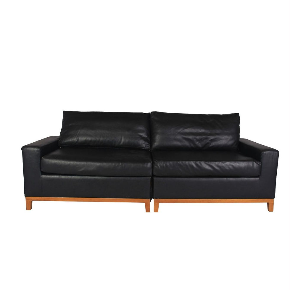 Sofá Modular Veludo Preto