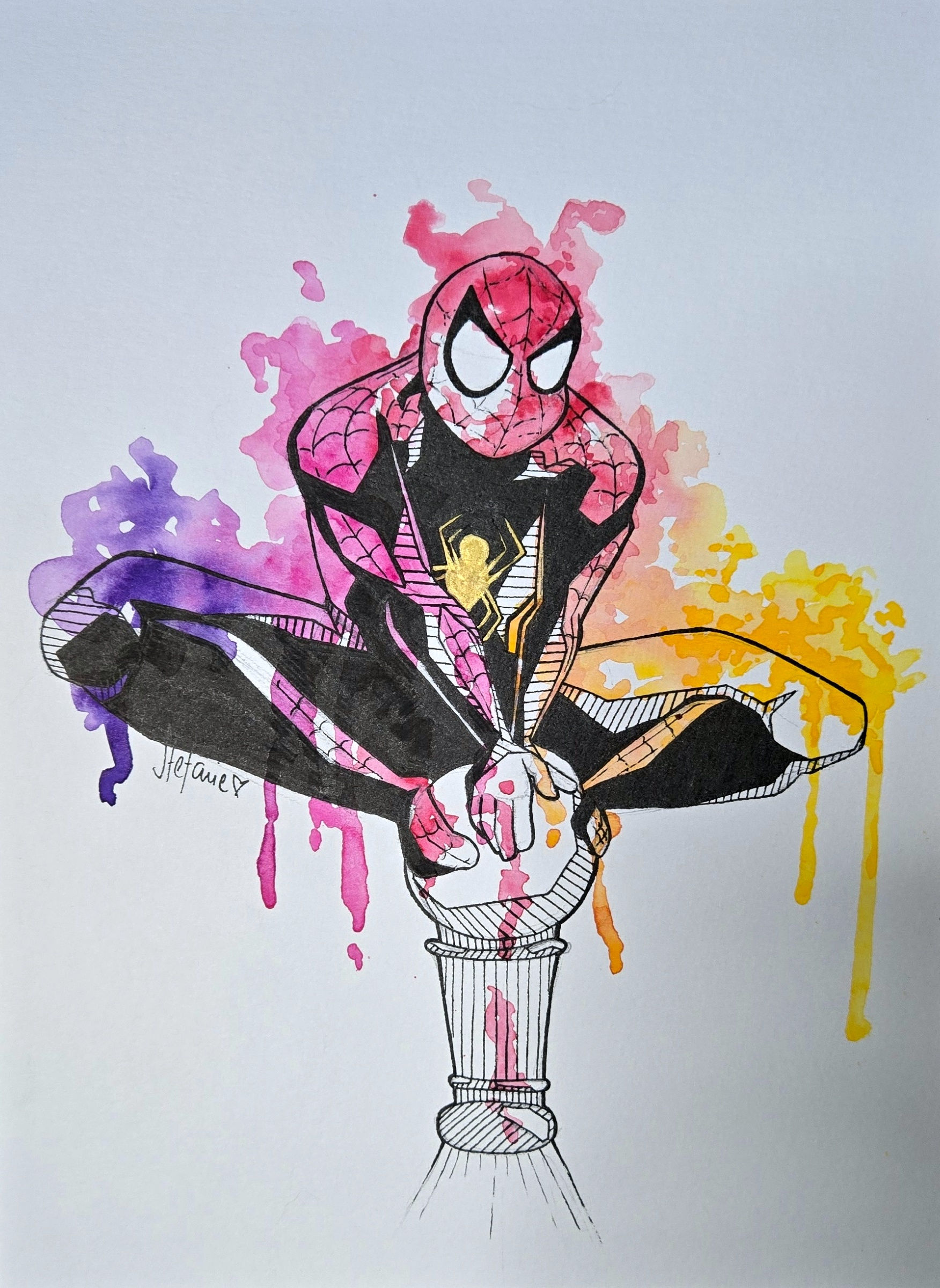 🎨 Urban Charakter "Spiderman" A4 🎨