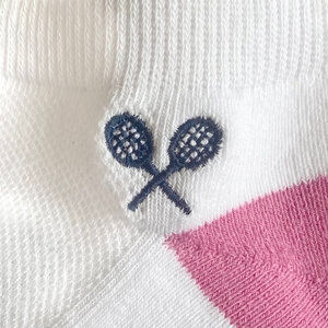 Thumbnail: Courtgirl Club Sock — Set of 2 Pairs - (Berry and Navy)