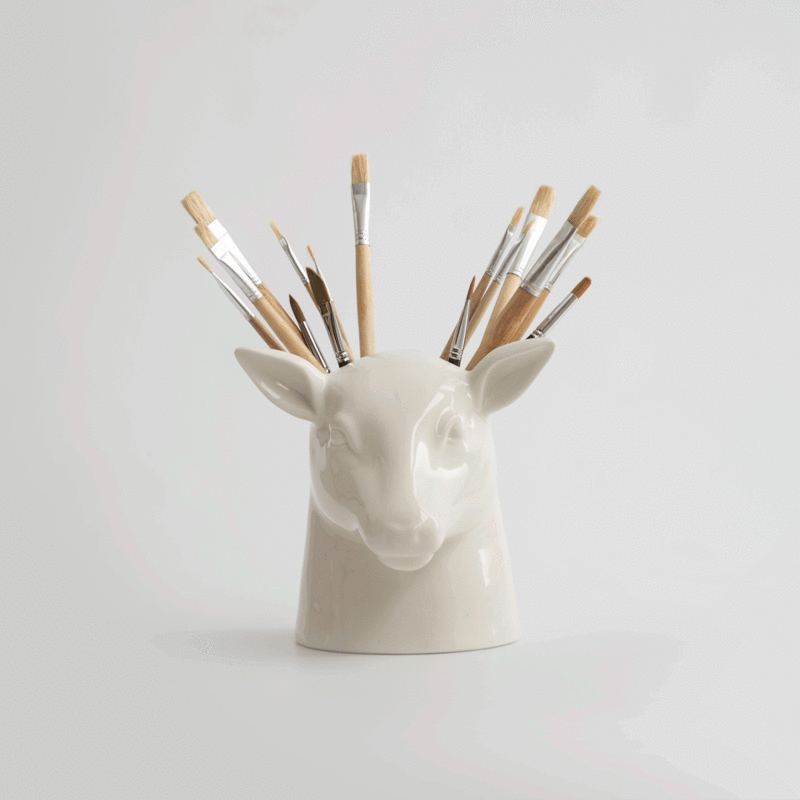 Stag Head Utensil Holder I Heart Marble Fox