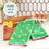 Thumbnail: Spring green tea towel with pink pickleballs and a pink edge on counter