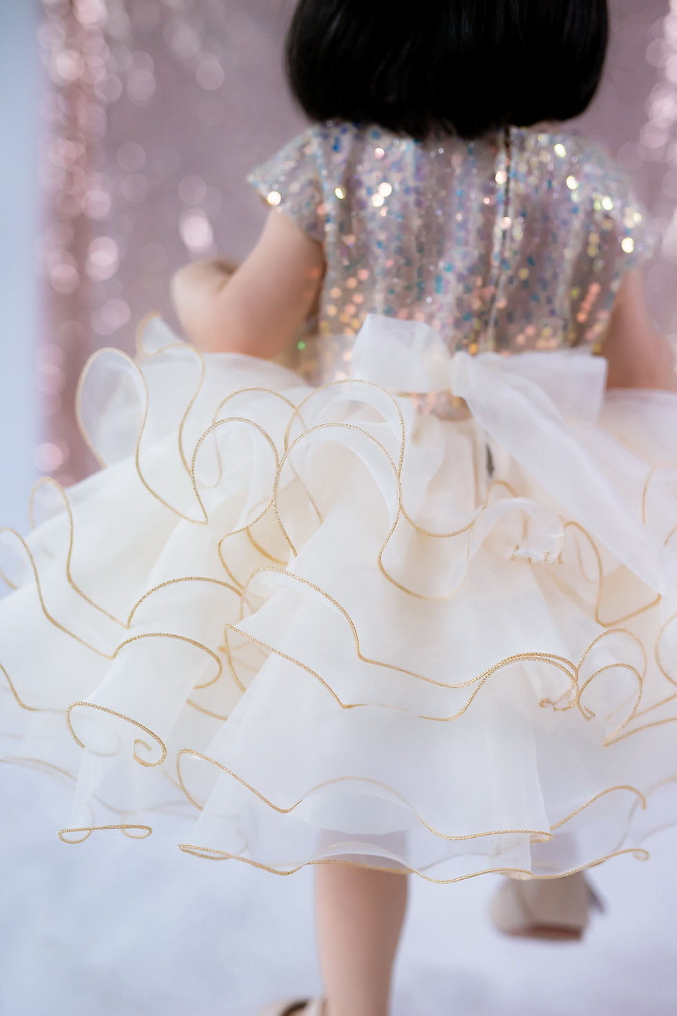 ภาพขนาดย่อ: ชุดราตรีเด็ก สีทอง H17 Gold