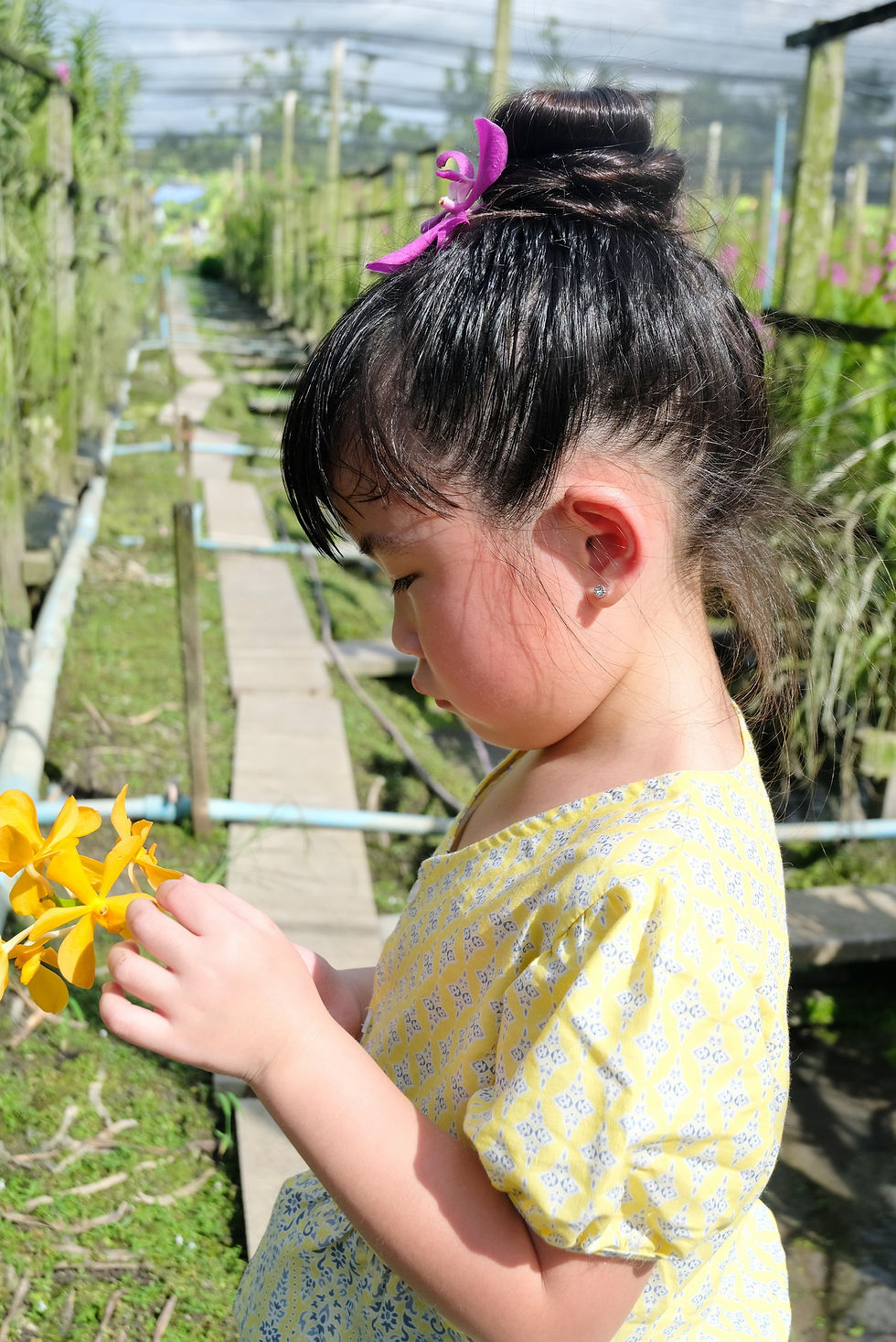 Thumbnail: ชุดไทยเด็ก J1-Yellow/Blue