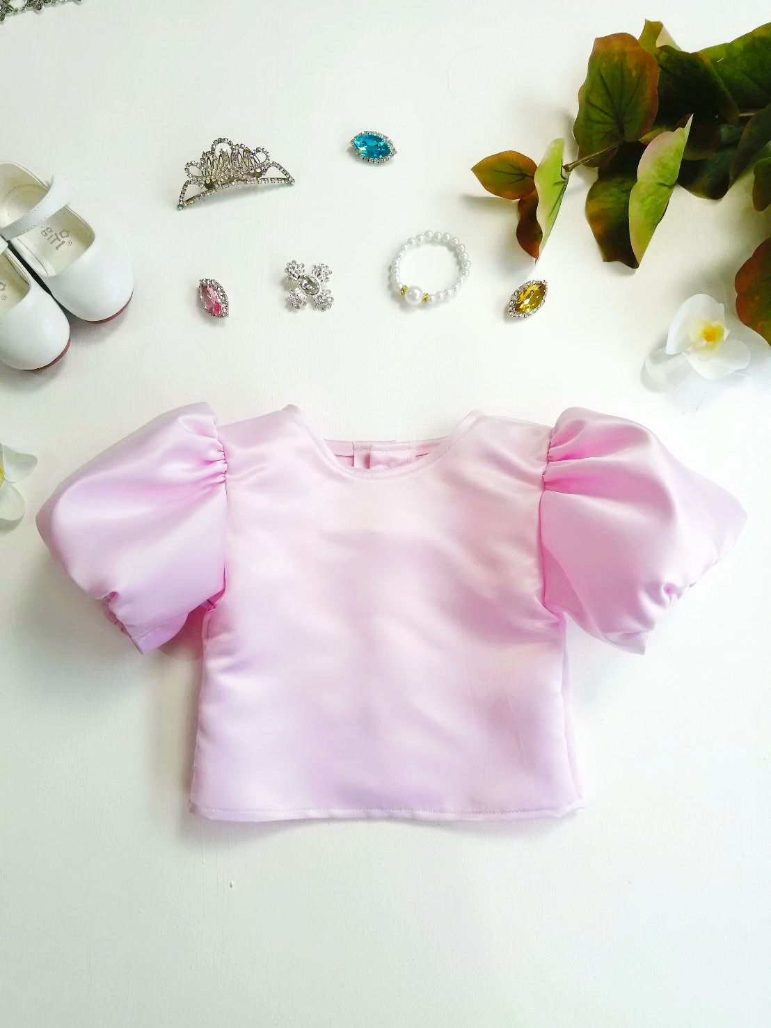 ชุดไทยเด็ก เสื้อรุ่น Tulip -pink