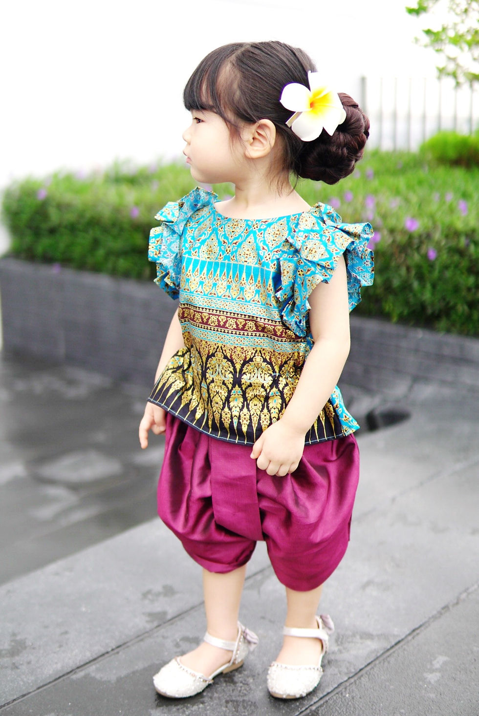 Thumbnail: ชุดไทยเด็ก J3 Malai - Blue