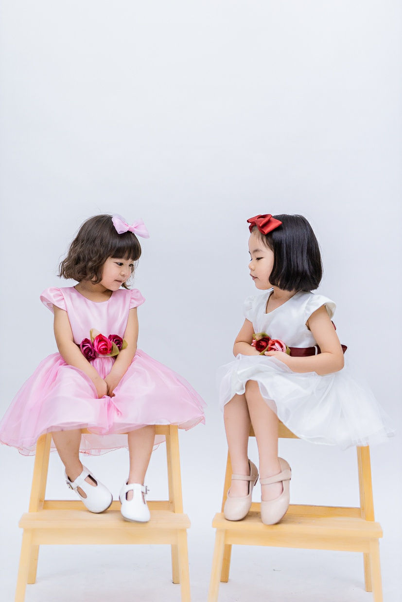 Thumbnail: ชุดราตรีเด็ก E2111- pink