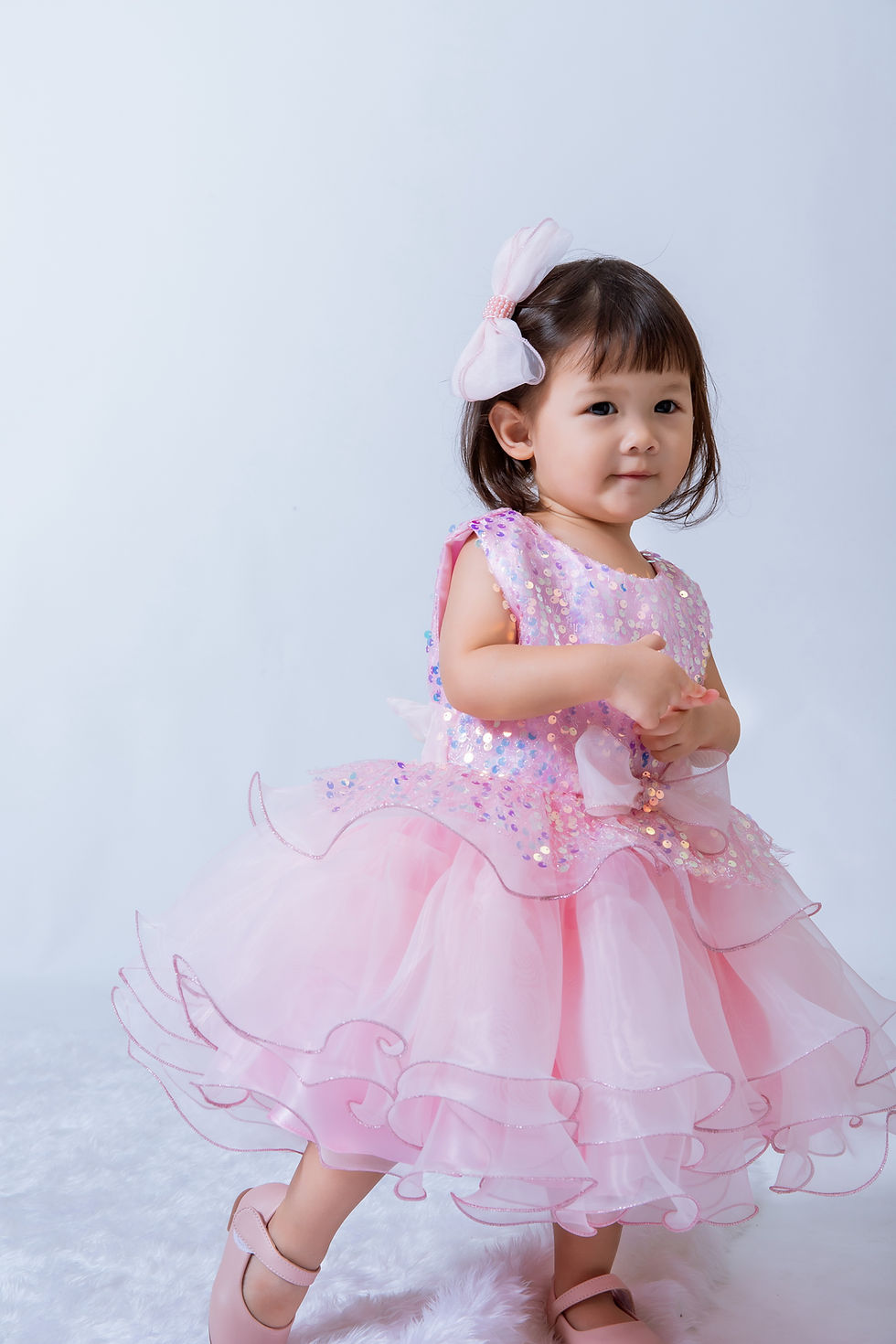 Thumbnail: ชุดราตรีเด็ก SS-2044 Pink