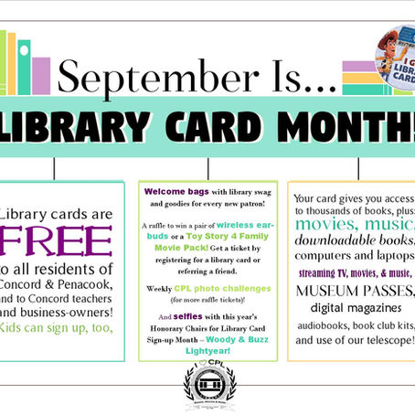 September is Library Card Sign-up Month