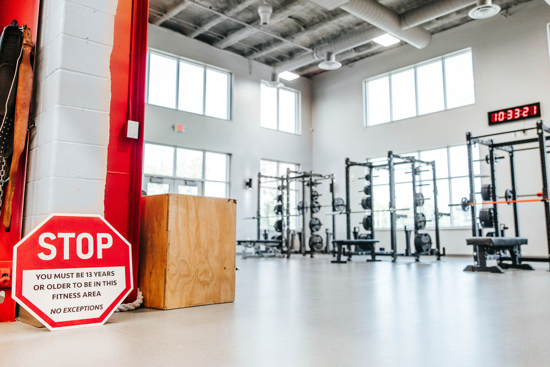 compound lifting area in our gym 