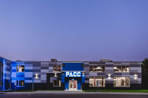 the outside of the PACC located at 620 3rd Ave SE, Perham, MN 56573
