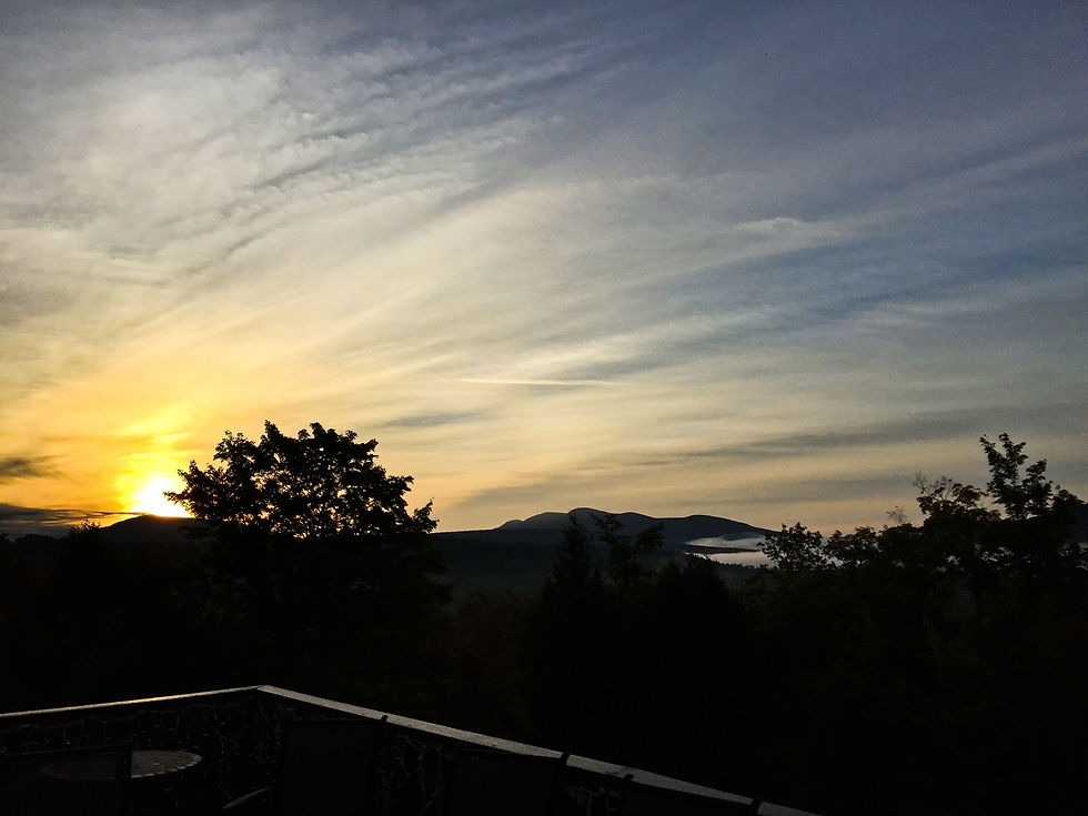 Foggy sunrise in Windham