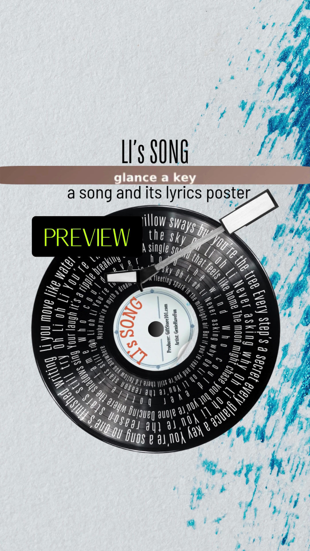 Li SONG and its modern POSTER