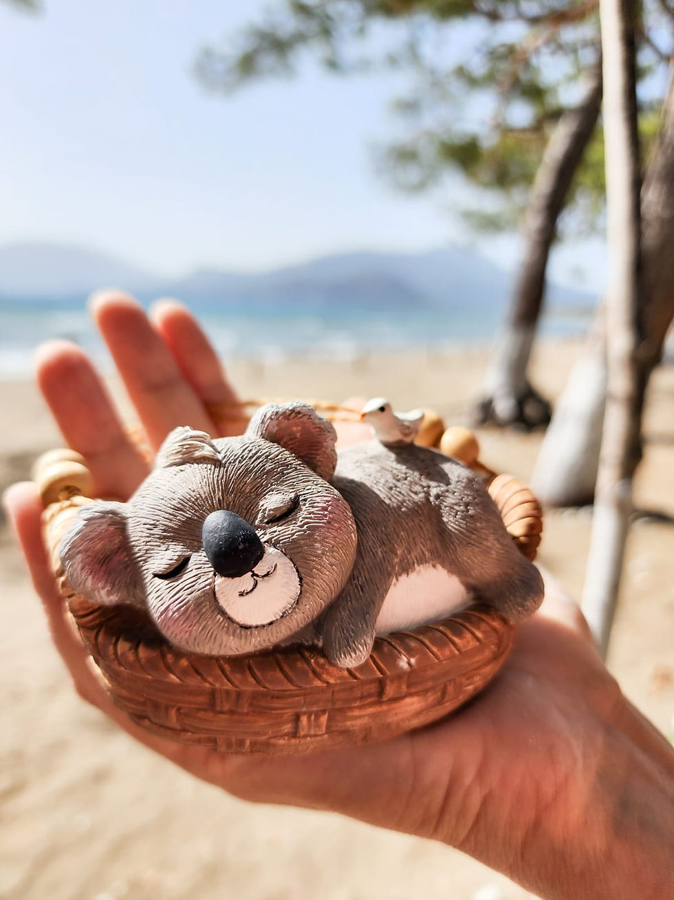 Küçük resim: Sevimli Sallanan Koala Duvar Süsü