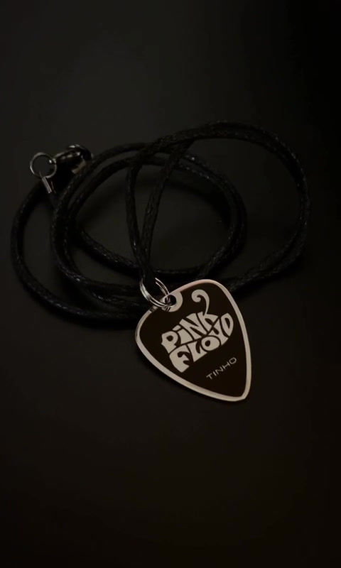 Pingente Palheta em Inox Personalizável