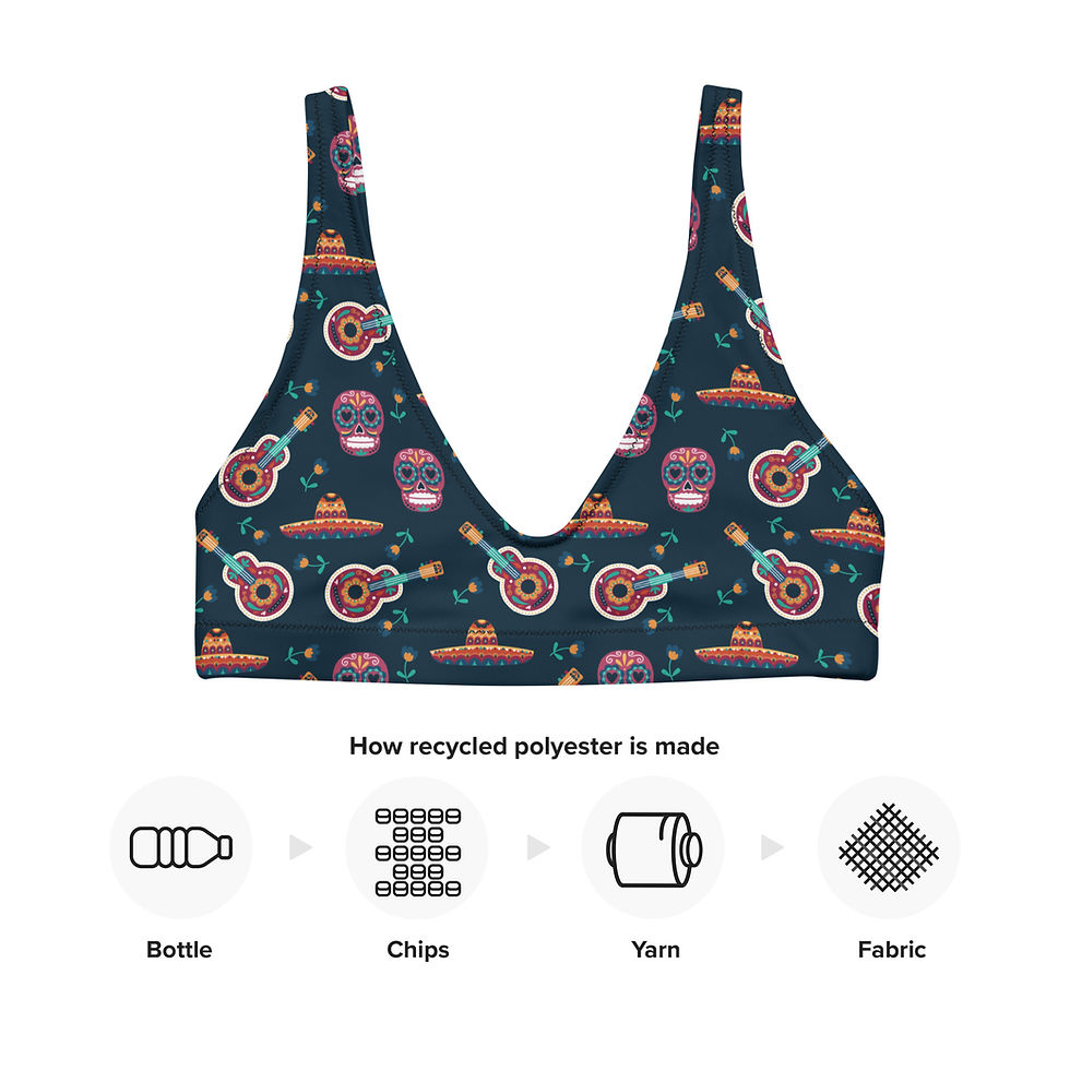 Thumbnail: Sugar Skulls Padded Bikini Top