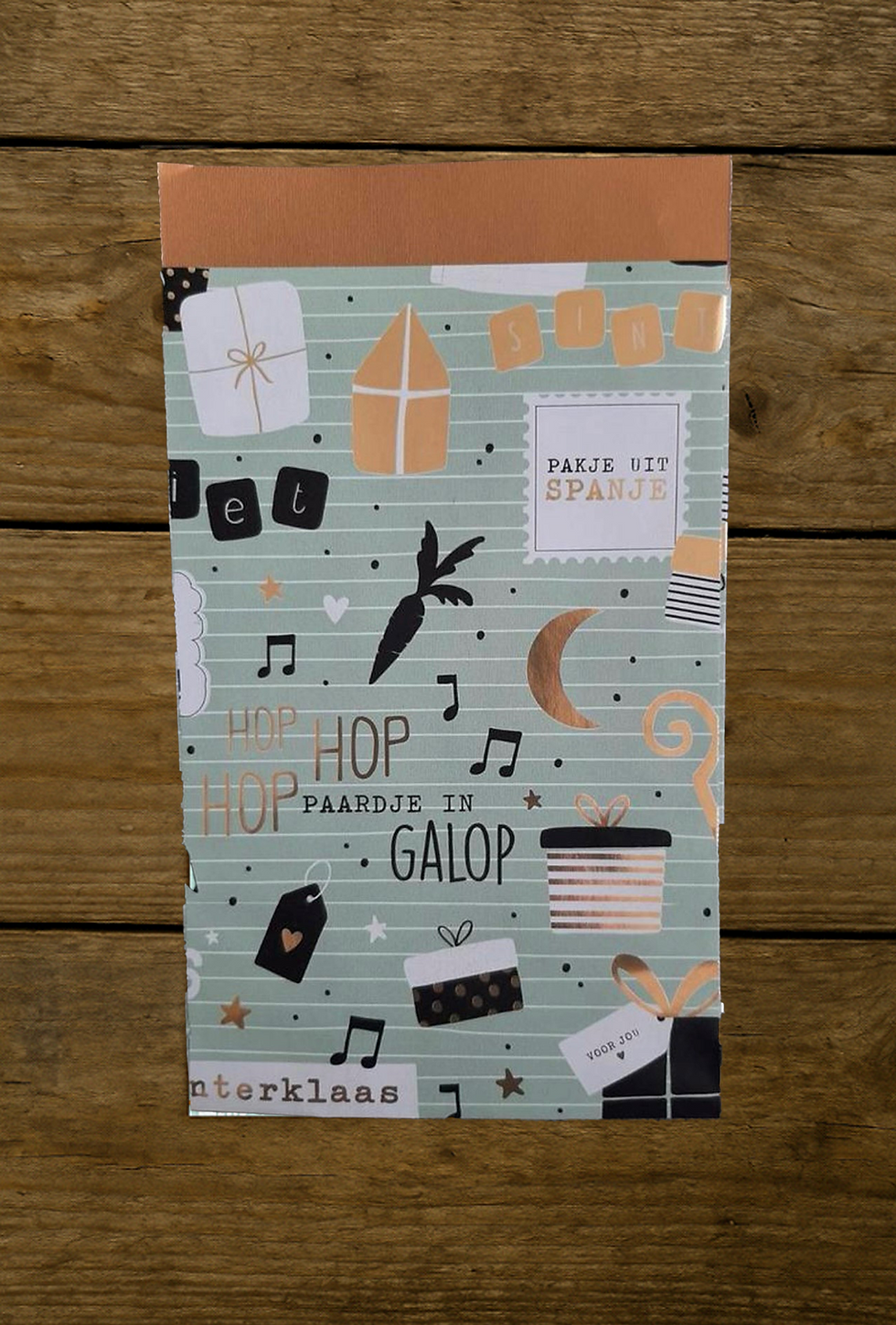 Cadeauzakje Sint streep 12x19 5st
