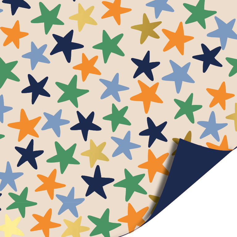 stars-blauw 30x300cm