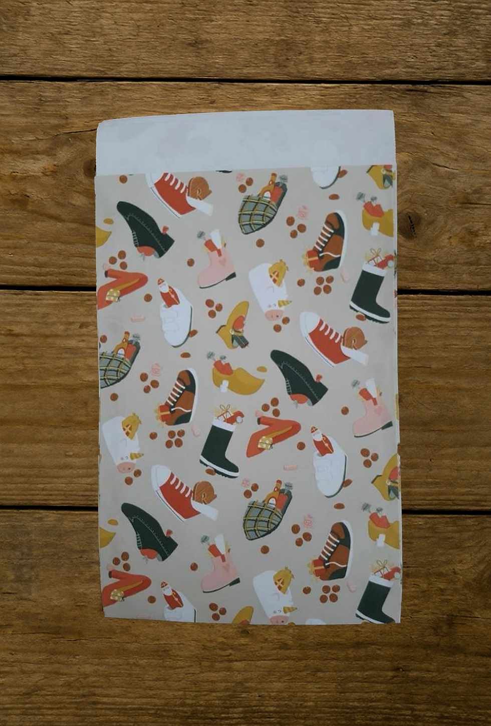 Cadeauzakje sint schoen 12x19 5st