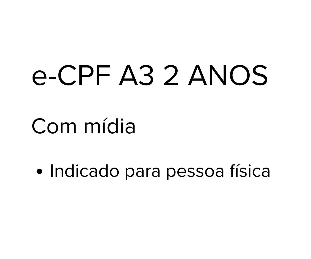 e-CPF A3 
