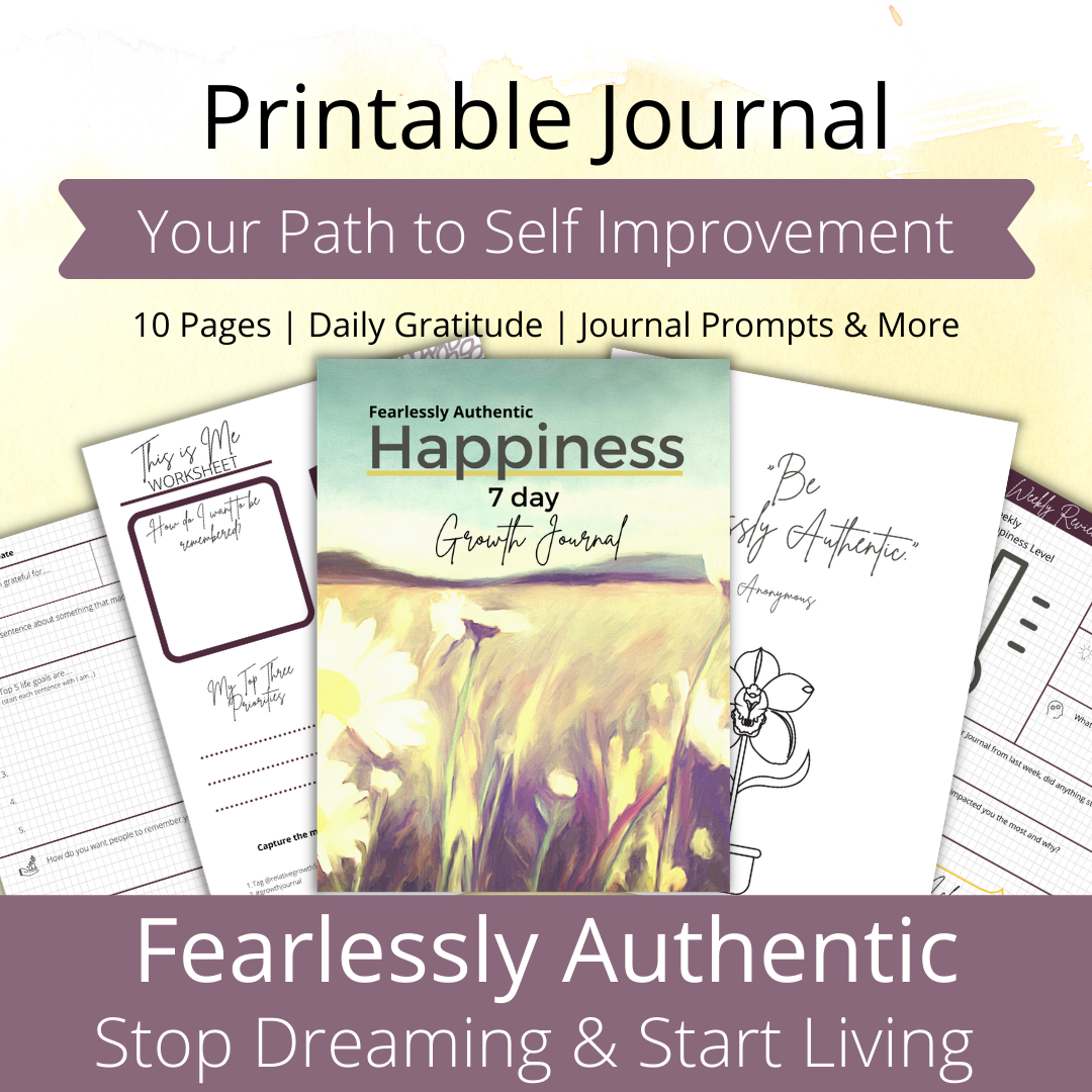 free printable journal fearlessly authentic
