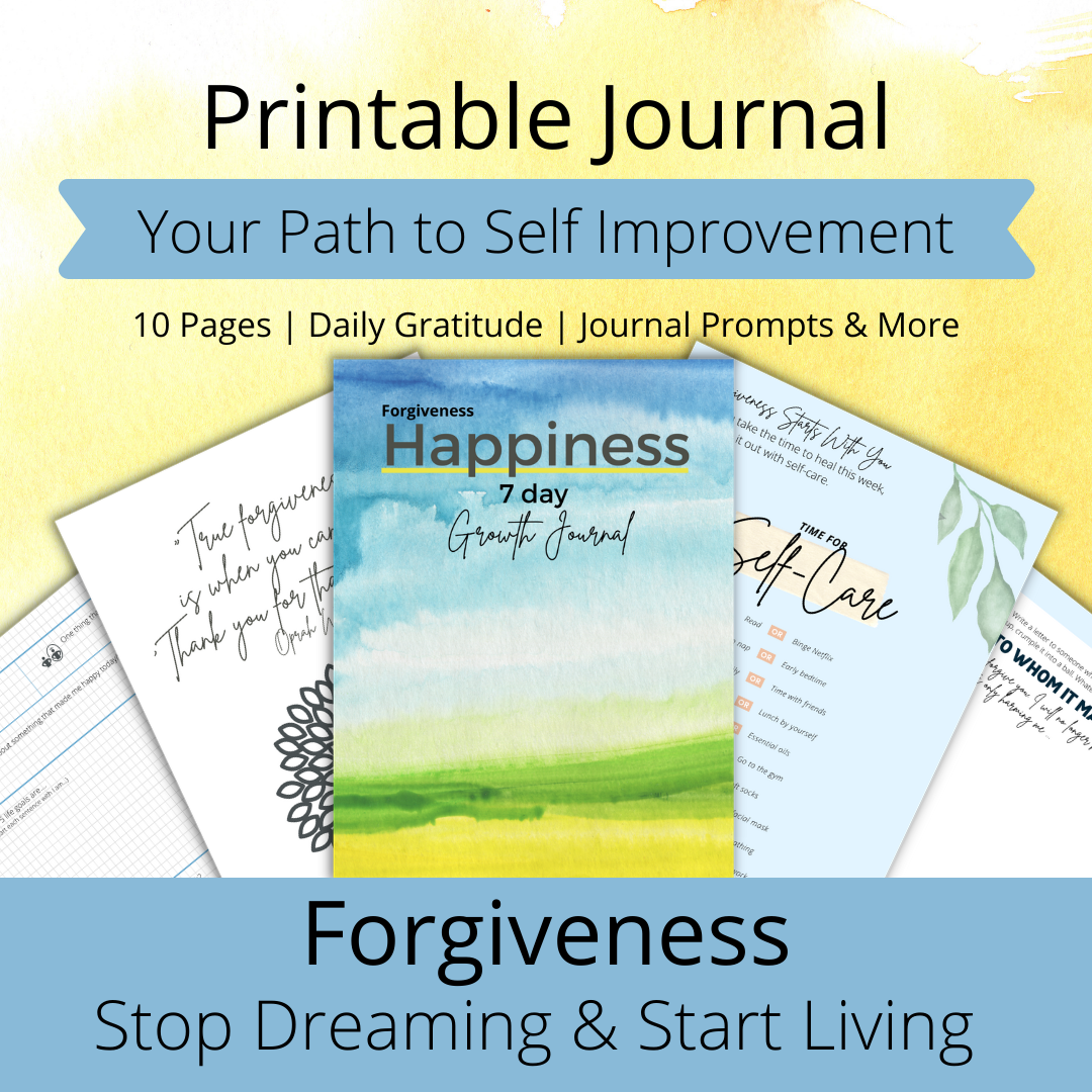 free printable journal forgiviness
