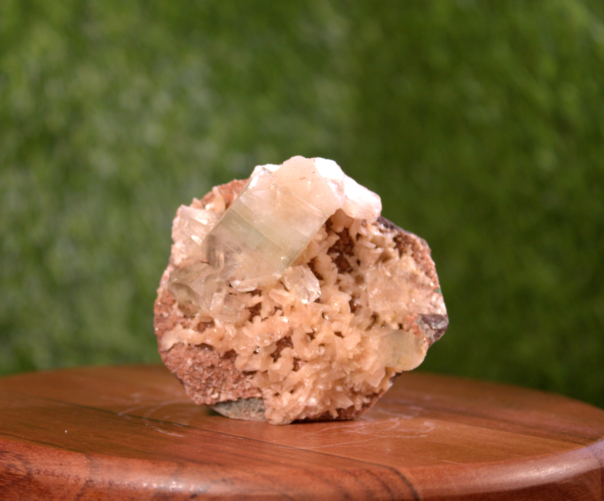 Apophyllite with Stilbite Cluster