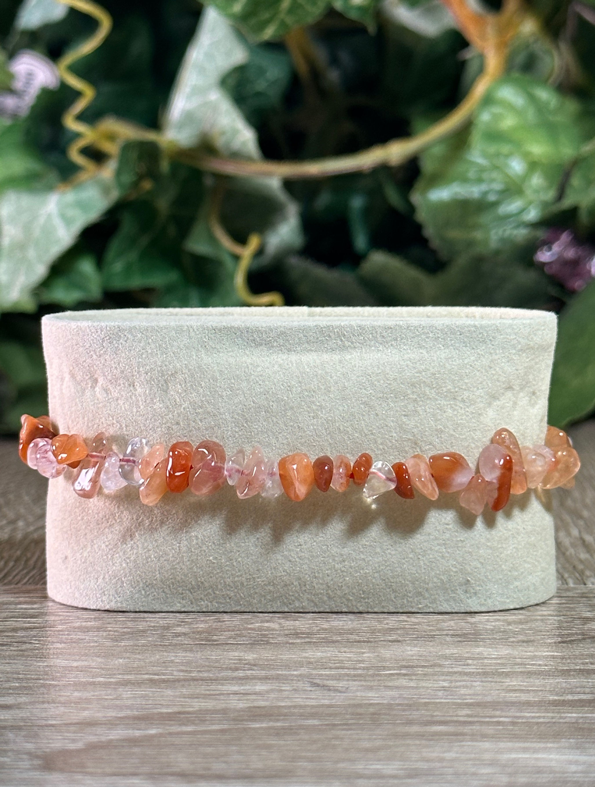 Fire Quartz Chip Bracelet