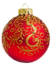 Gold and Red Ornament