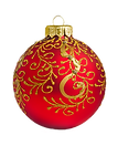 Gold and Red Ornament