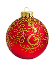 Gold and Red Ornament