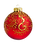 Gold and Red Ornament