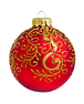 Gold and Red Ornament