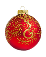 Gold and Red Ornament