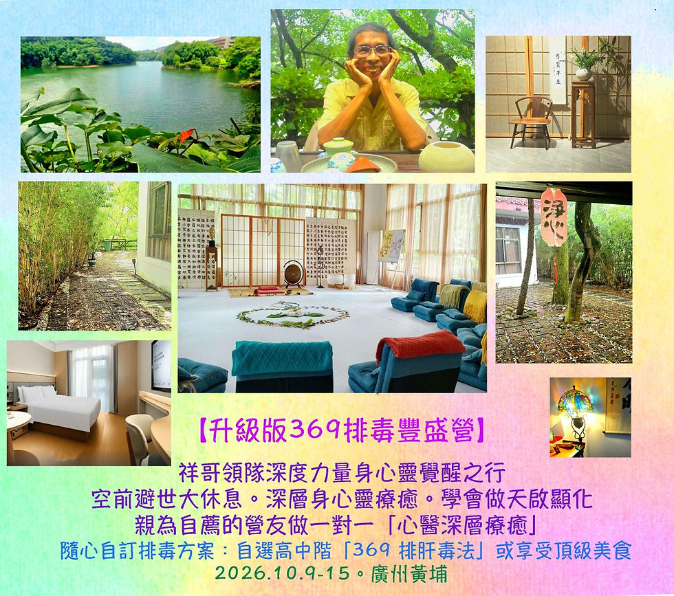 升級版369排毒豐盛營