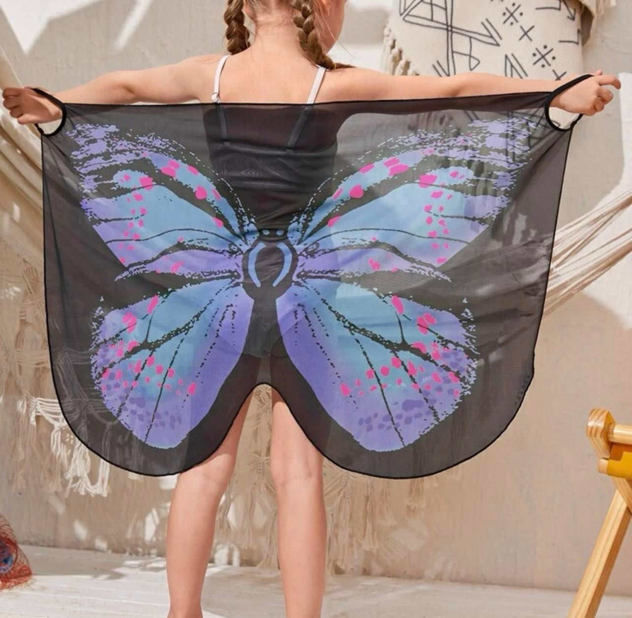 Toddler Butterfly Print Blue